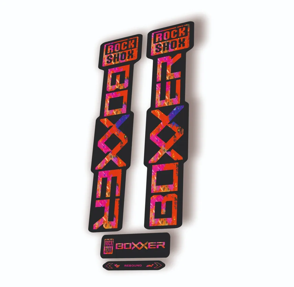 Rock Shox BOXXER 2024 ULTIMATE Mountain Bike Cycling Decal Adhesive Oil Slick