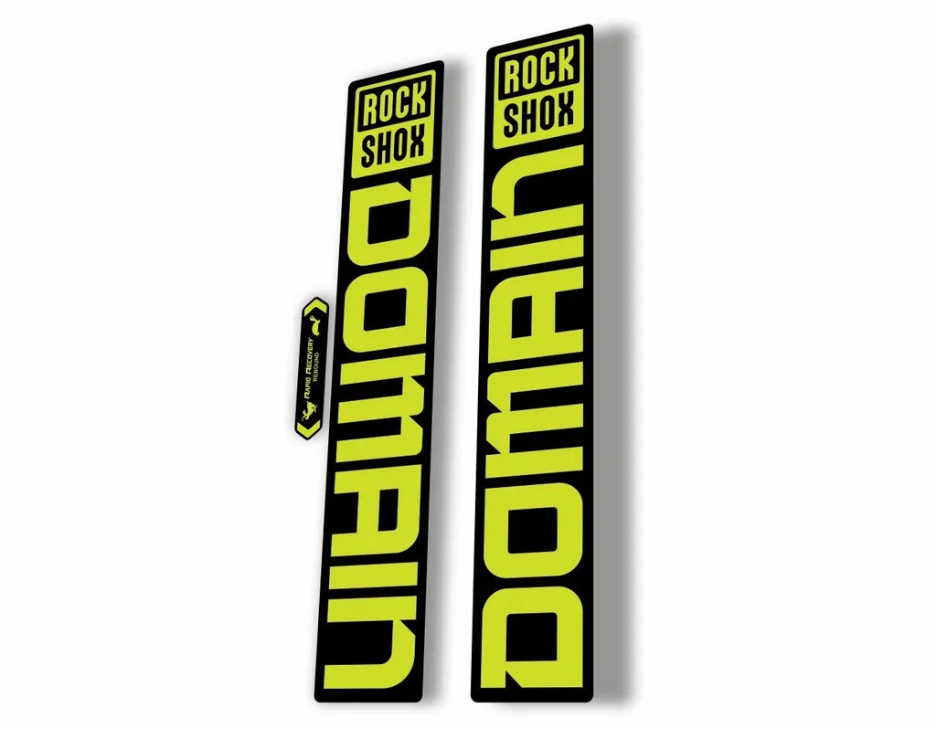 Rock Shox DOMAIN 2022 Mountain Bike Cycling Decal Sticker Adhesive Lime Green