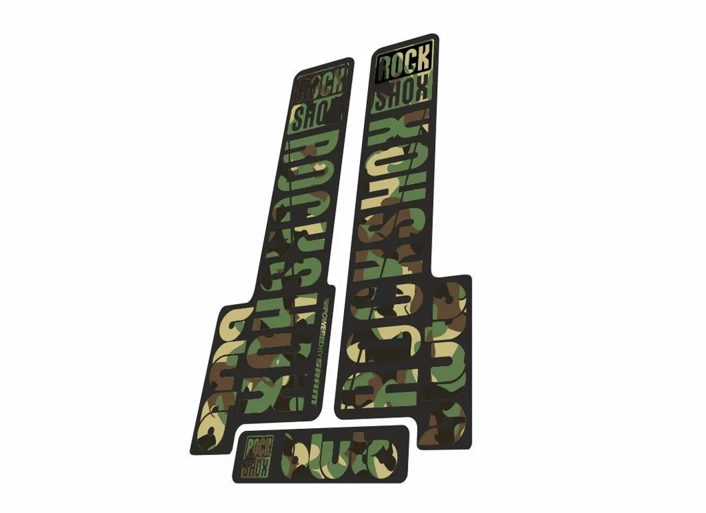 Rock Shox BLUTO 2018 Mountain Bike Cycling Decal Kit Sticker Camo