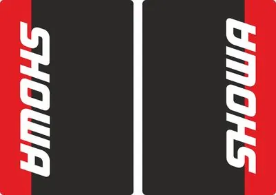 Showa Motocross Upper Fork Decal Stickers Graphic Set Adhesive Red #2