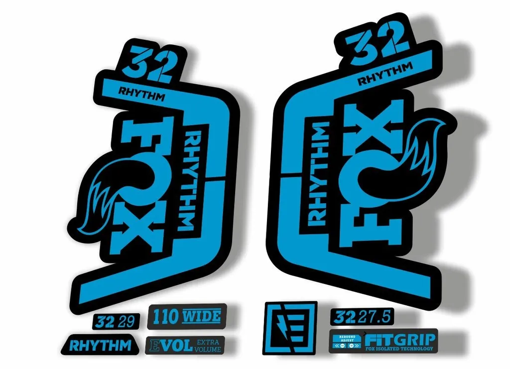 FOX 32 Rhythm 2019 Forks Suspension Factory Decal Sticker Adhesive Blue