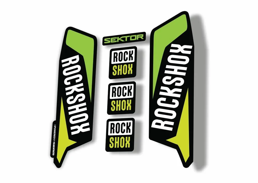 Rock Shox SEKTOR 2016 Fork Decal Mountain Bike Cycling Sticker Green Yellow