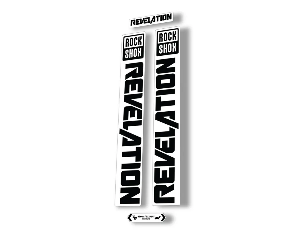 Rock Shox REVELATION 2021 Fork Decal Mountain Bike Sticker Adhesive Black