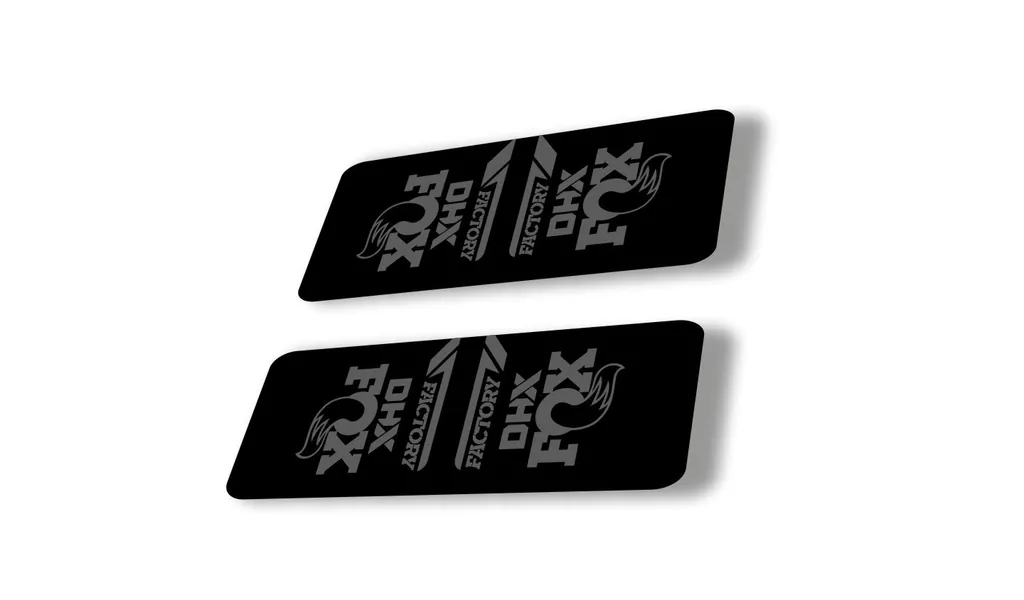 FOX DHX 2022 Factory Rear Shock Suspension Sticker Decal Adhesive Gray