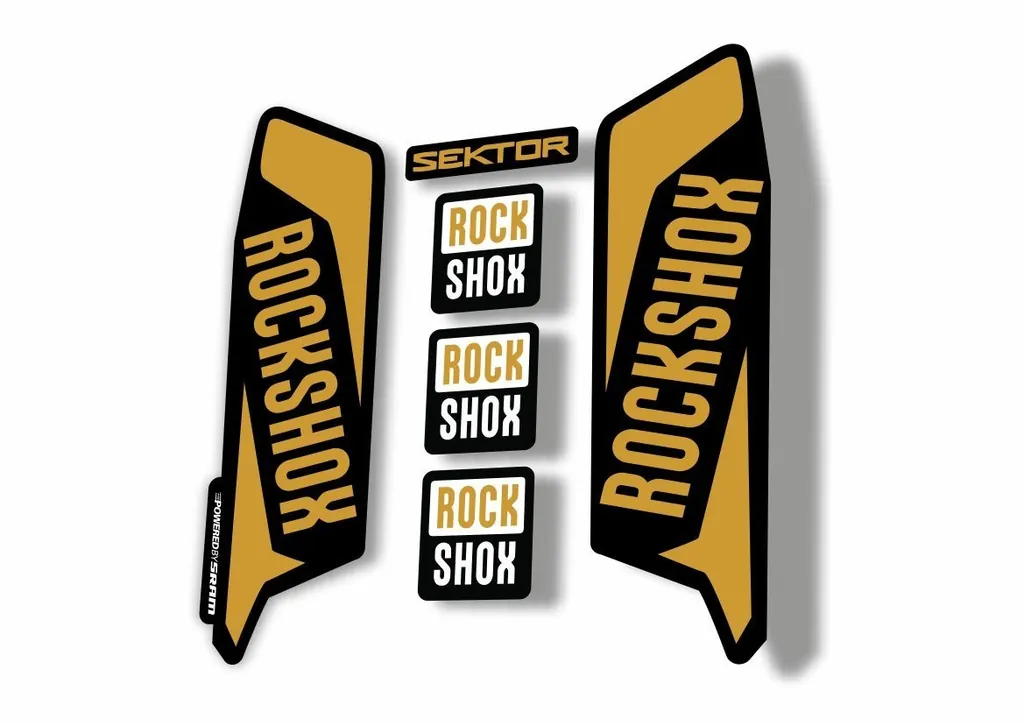 Rock Shox SEKTOR 2016 Fork Decal Mountain Bike Cycling Sticker Adhesive Gold