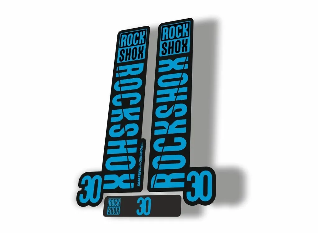 Rock Shox 30 2018 Fork Decal Mountain Bike Cycling Sticker Adhesive Blue