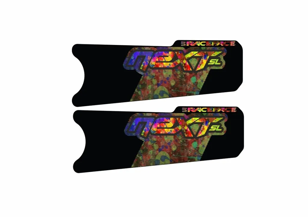 Race Face Next SL Crank Decals Set Sticker Mountain Bike Adhesive Oil Slick 2Pcs
