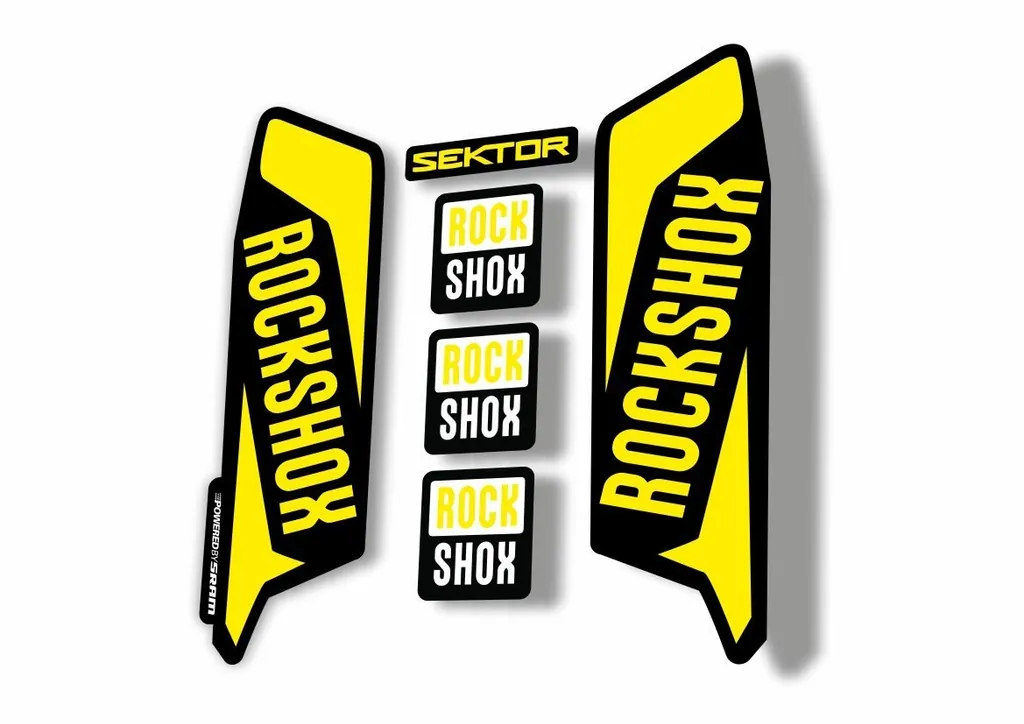 Rock Shox SEKTOR 2016 Fork Decal Mountain Bike Cycling Sticker Adhesive Yellow