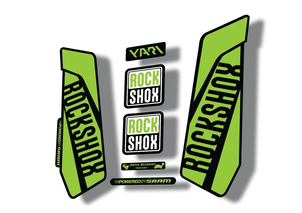Rock Shox YARI 2015-16 Fork Decal Mountain Bike Cycling Sticker Adhesive Green