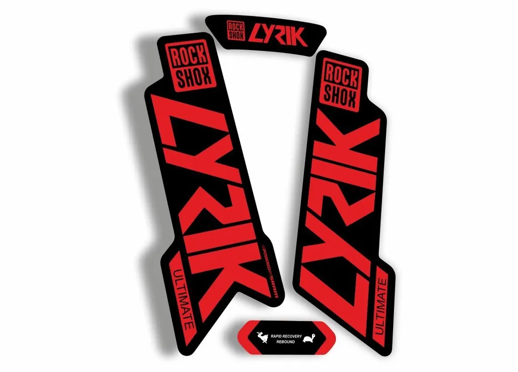 Rock Shox Lyrik Ultimate 2020 Fork Decal Bike Cycling Sticker Red