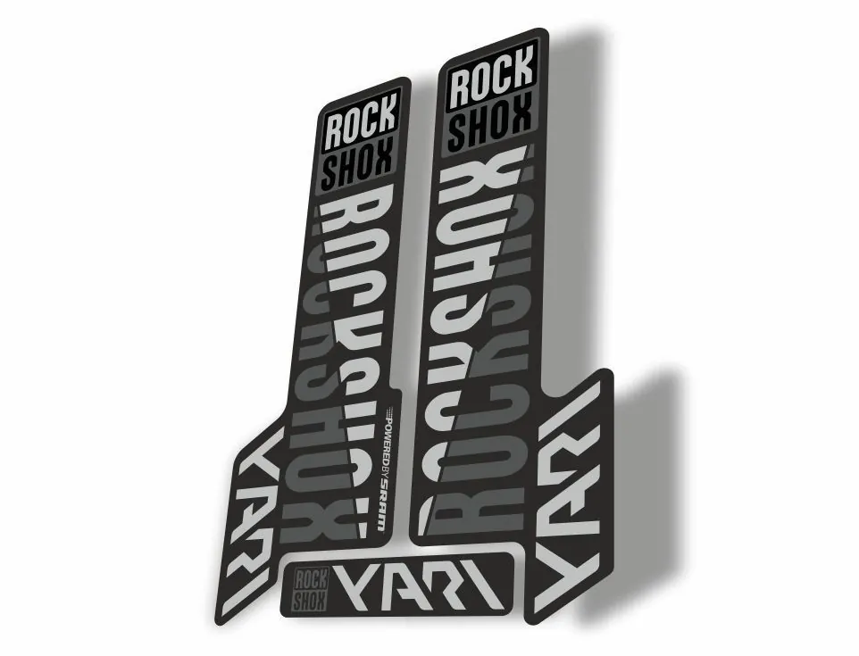 Rock Shox YARI 2018 Fork Decal Mountain Bike Cycling Sticker Adhesive Gray
