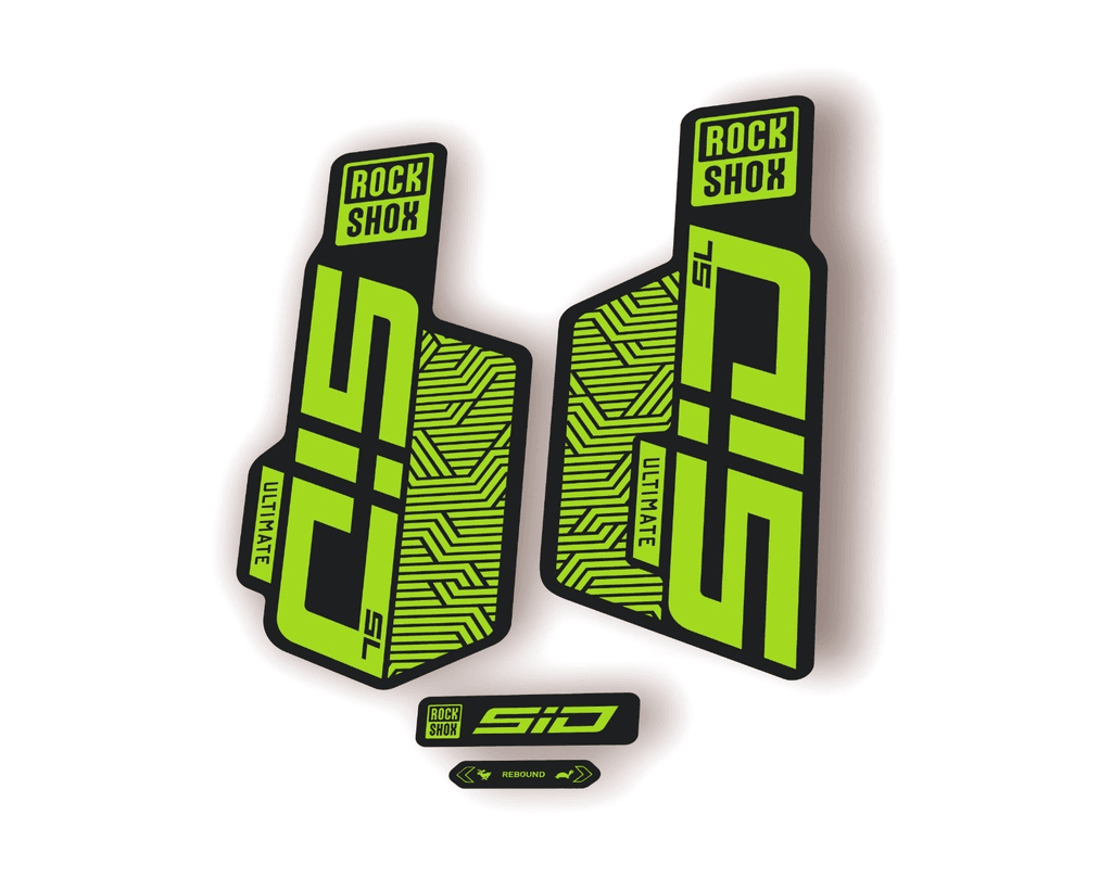 Rock Shox SID SL ULTIMATE 2025 Flight Attendant Bike Cycling Decal Sticker Green