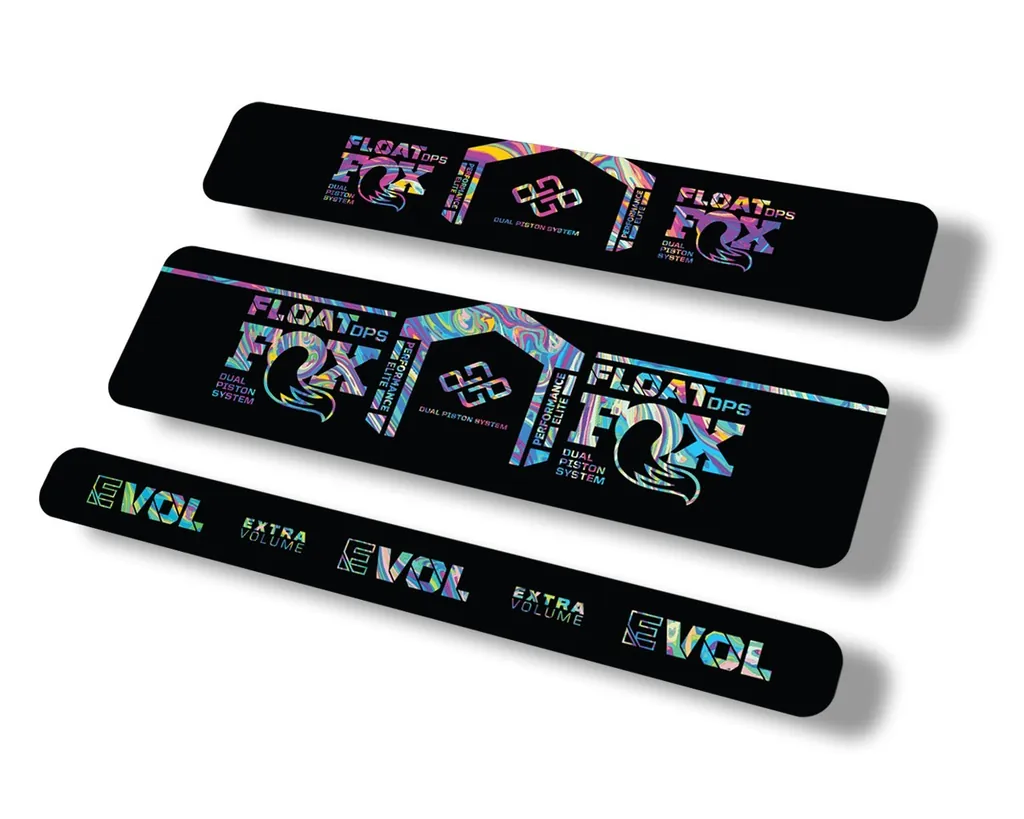 FOX Float DPS 2021 Performance Elite R Rear Shock Sticker Decal Oil Slick 1