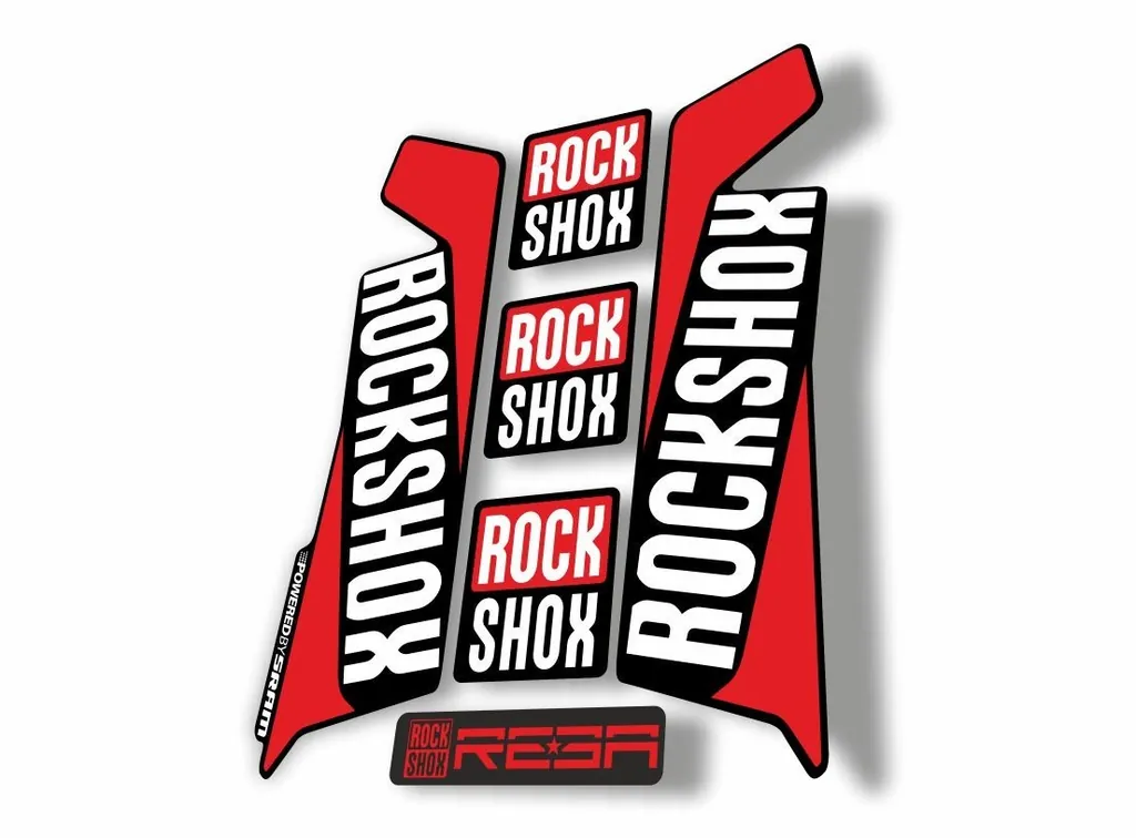 Rock Shox REBA 2016 Fork Decal Mountain Bike Cycling Sticker Adhesive Red