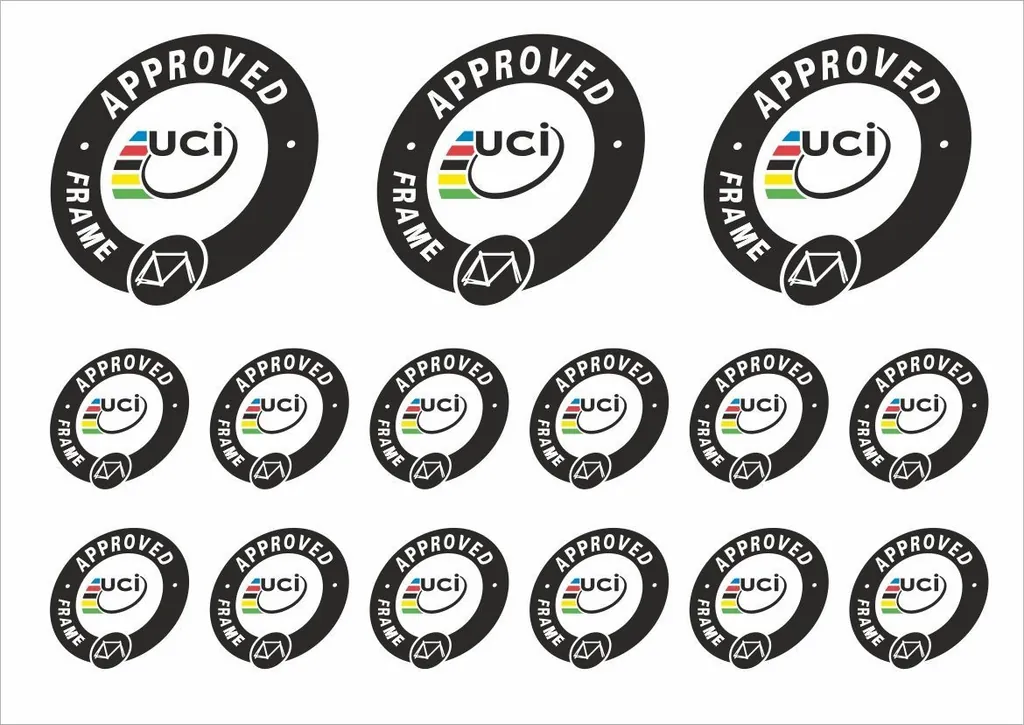 UCI Frame Approved Custom Stickers For MTB Road Bike Frame Decals Adhesive 15 Pc