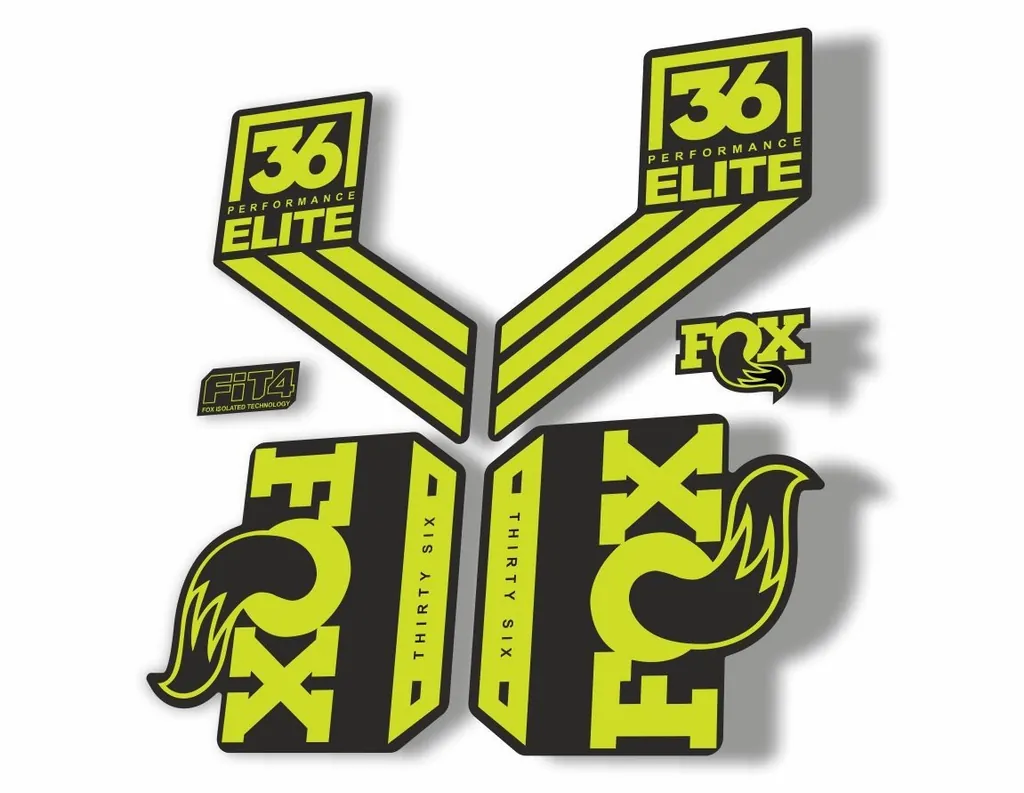 FOX 36 Elite Performance 2017-18 Fork Suspension Fctory Decal Sticker Lime Green