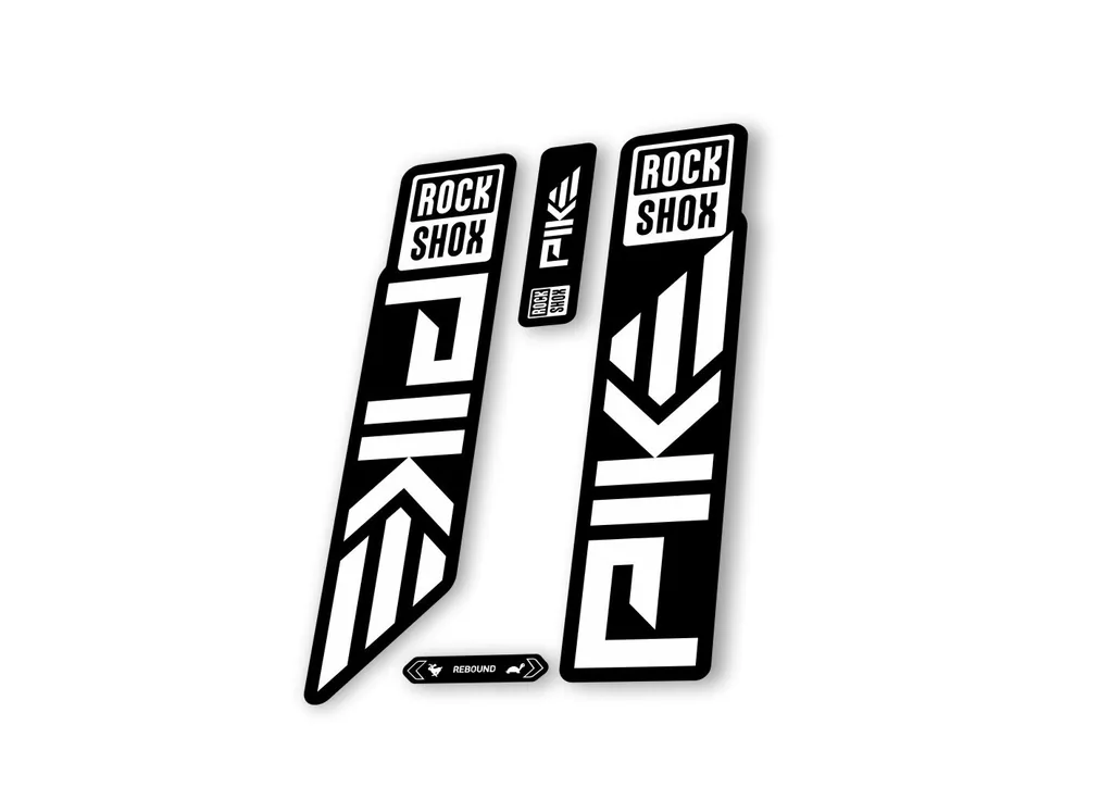 Rock Shox PIKE 2023 Mountain Bike Cycling Decal Sticker Adhesive White