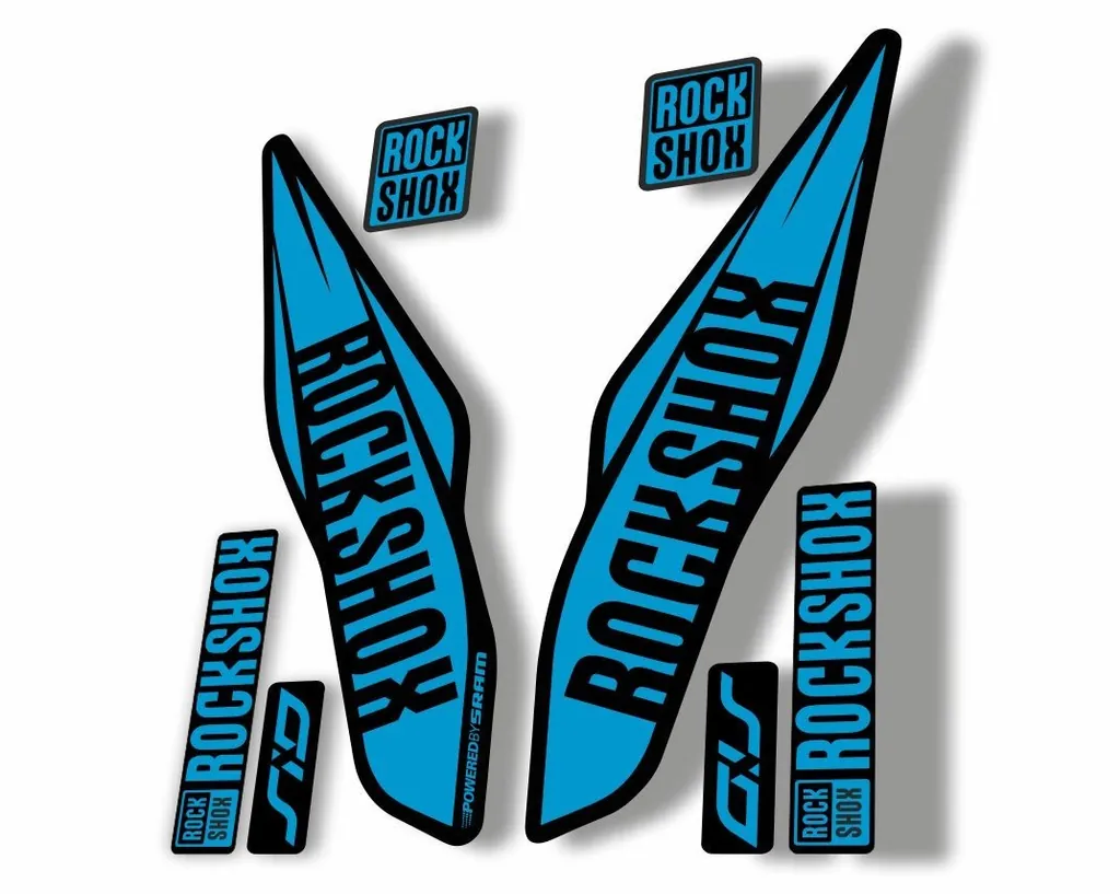 Rock Shox SID 2017 Mountain Bike Cycling Fork Decal Kit Sticker Adhesive Blue