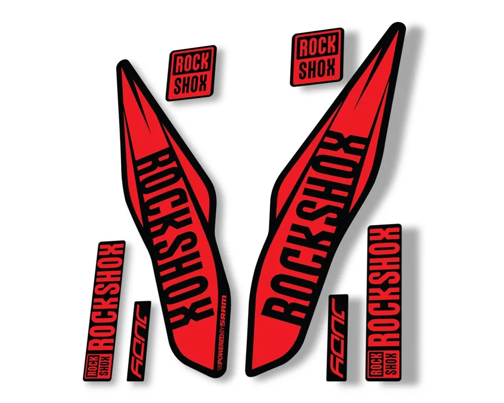 Rock Shox Judy 2017 Fork Decal Bike Cycling Sticker Adhesive Red