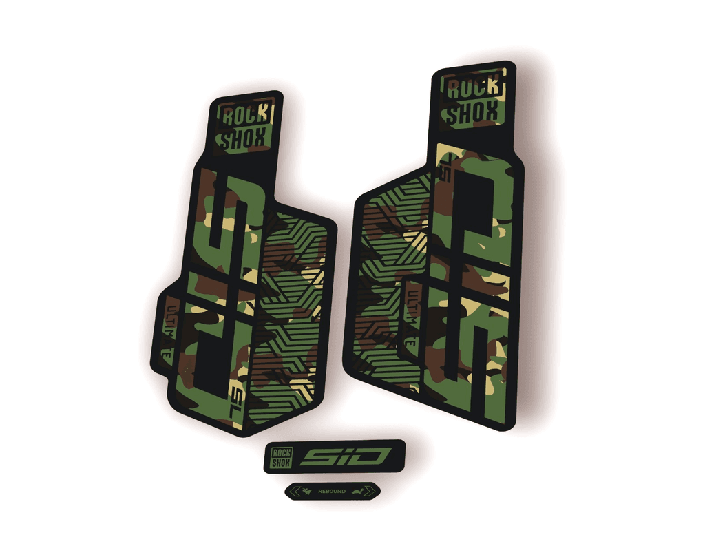 Rock Shox SID SL ULTIMATE 2025 Flight Attendant Bike Cycling Decal Sticker Camo