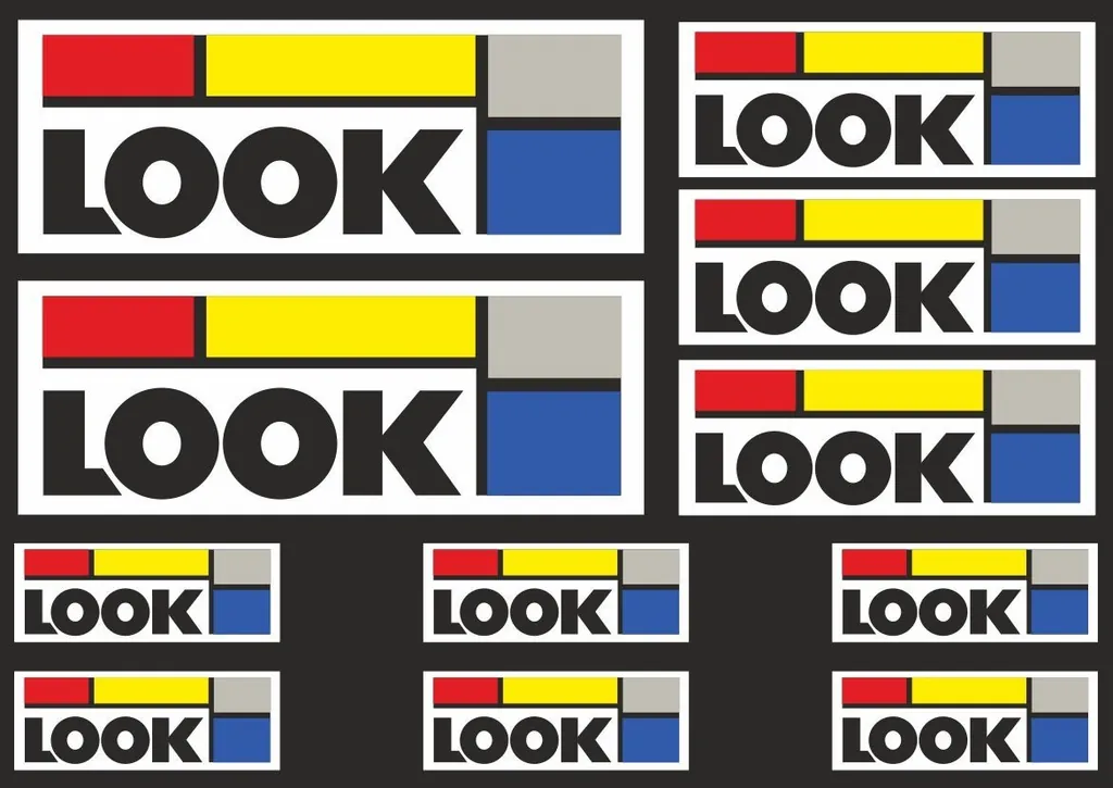 Bicycle Vinyl Stickers – Compatible with LOOK Bikes – Black – 11 pcs