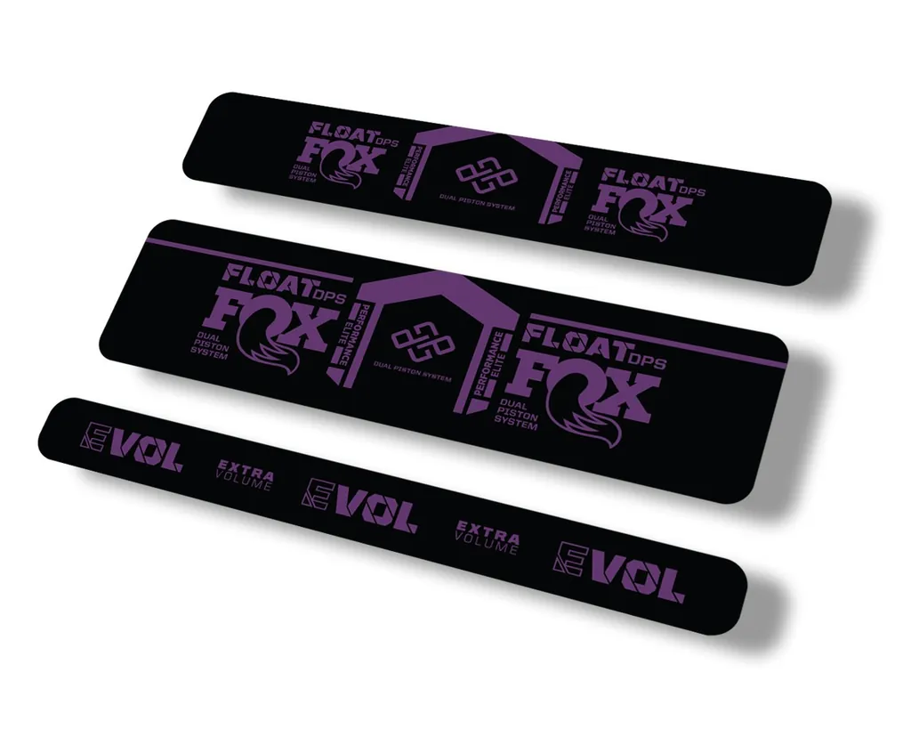 FOX Float DPS 2021 Performance Elite R Rear Shock Suspnsion Sticker Decal Purple