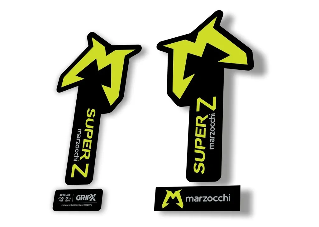Marzocchi SUPER Z 2025 Fork Suspension Sticker Decal KitAdhesive Lime Green