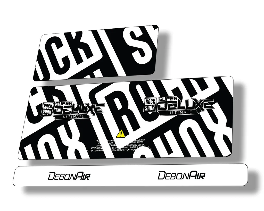 Rock Shox 2020 Super Deluxe Ultimate Rear Shock Decal Sticker Adhesive Black