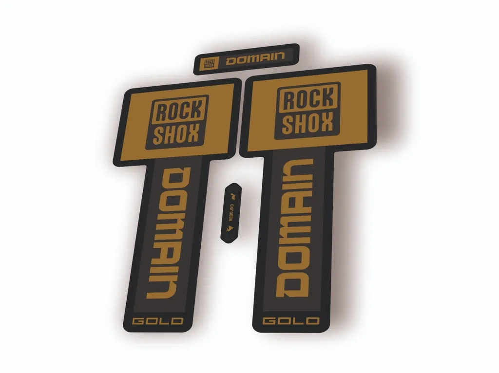 Rock Shox Domain Gold 2025 Fork Decal Mountain Bike Cycling Sticker Gold