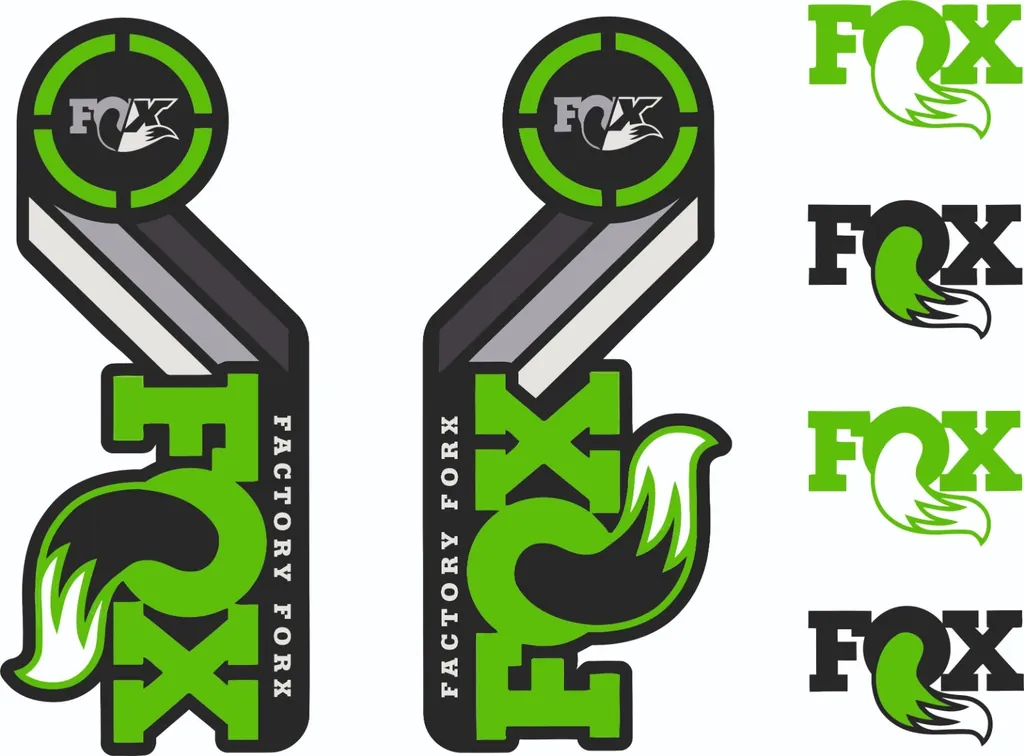 FOX Racing Shox AM Heritage Sticker Decal 2015 Kit Fork / Shock Sets Green
