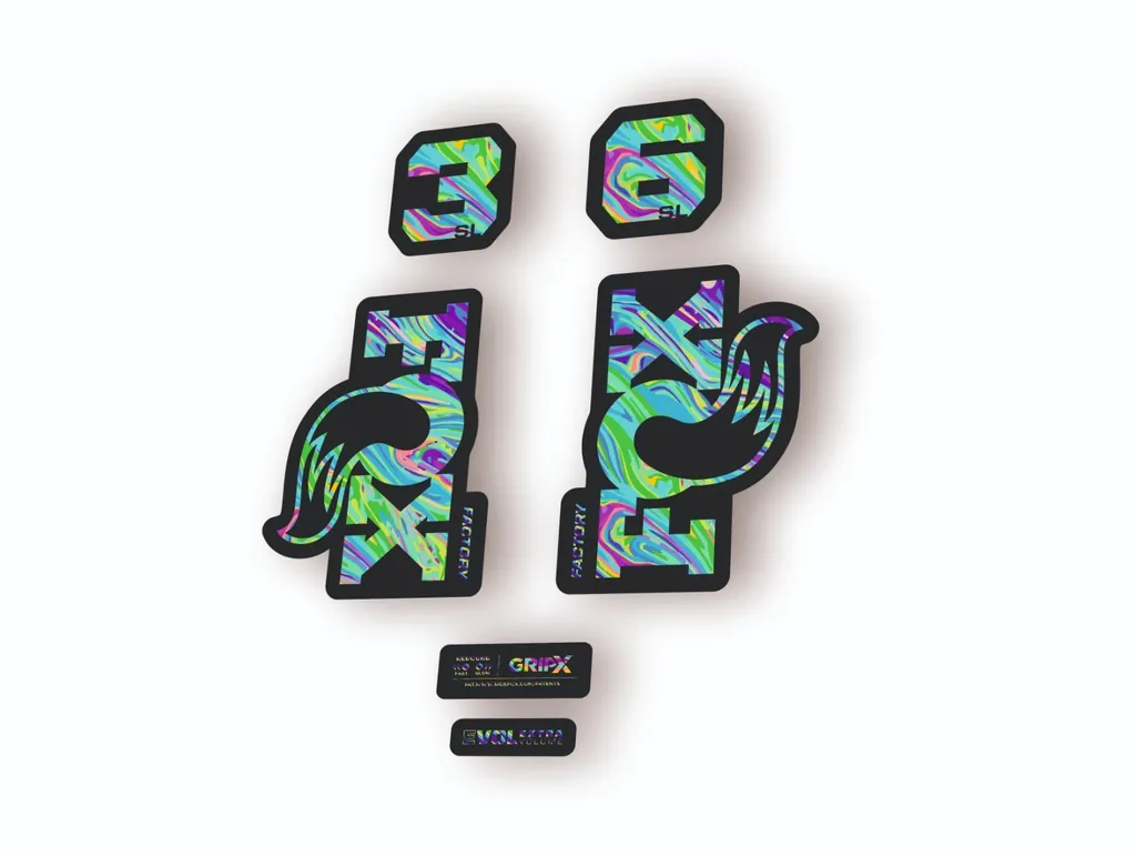 FOX 36 SL Factory 2026 Fork Decal Suspension Sticker Adhesive Oil Slick 1