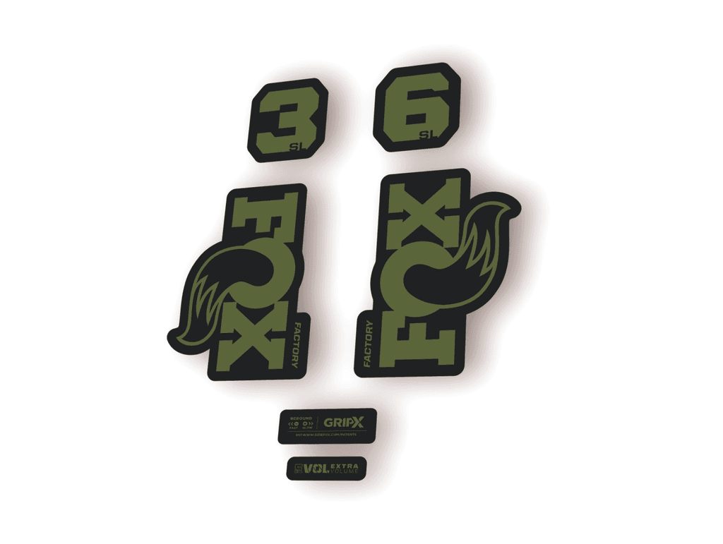 FOX 36 SL Factory 2026 Fork Decal Suspension Sticker Adhesive Olive