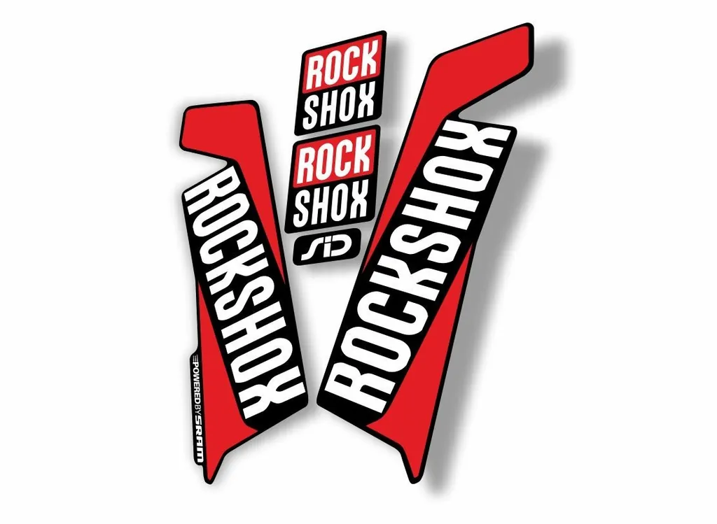 Rock Shox SID 2016-17 Mountain Bike Cycling Fork Decal Sticker Adhesive Red