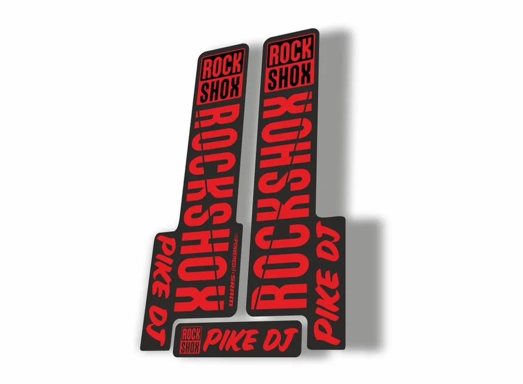 Rock Shox PIKE DJ 2018 Fork Decal Mountain Bike Cycling Sticker Adhesive Red