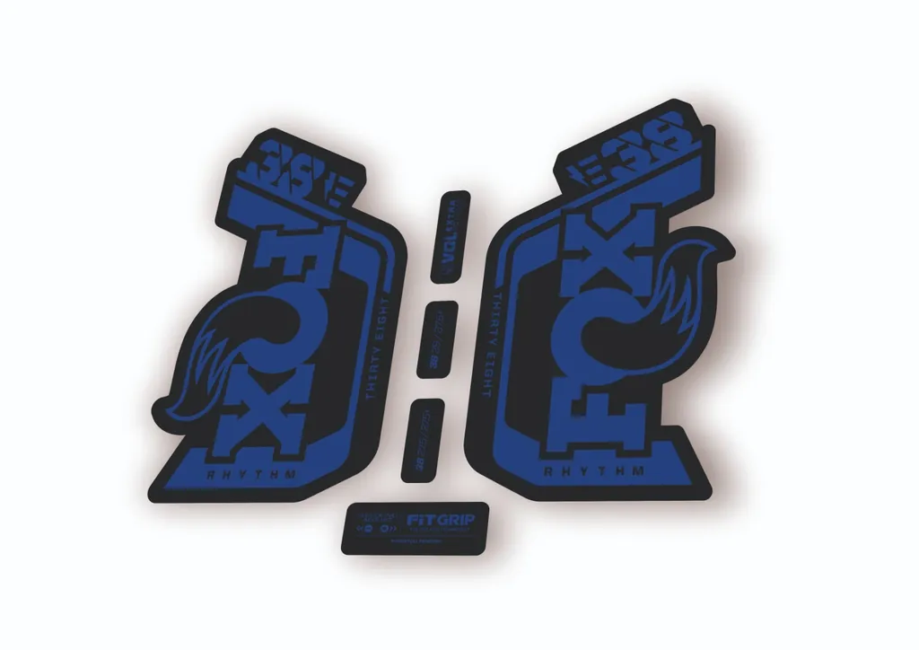 Fox 38 Rhythm E Bike 2024 Fork Suspension Factory Decal Sticker Dark Blue