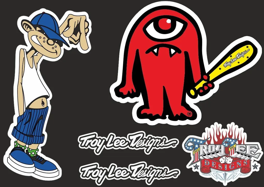 Troy Lee Designs Bike Bicycle Frame Decal Sticker Graphic Adhesive Set Vinyl #15