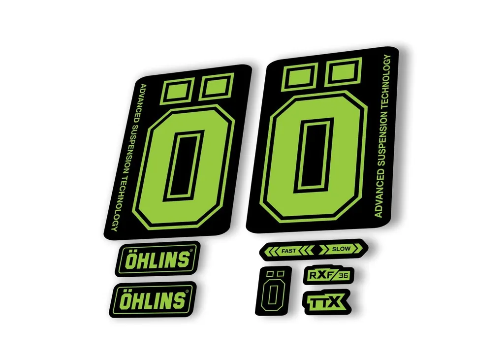 Ohlins RXF36 M2 2019 Fork Decal Mountain Bike Cycling Sticker Adhesive Green