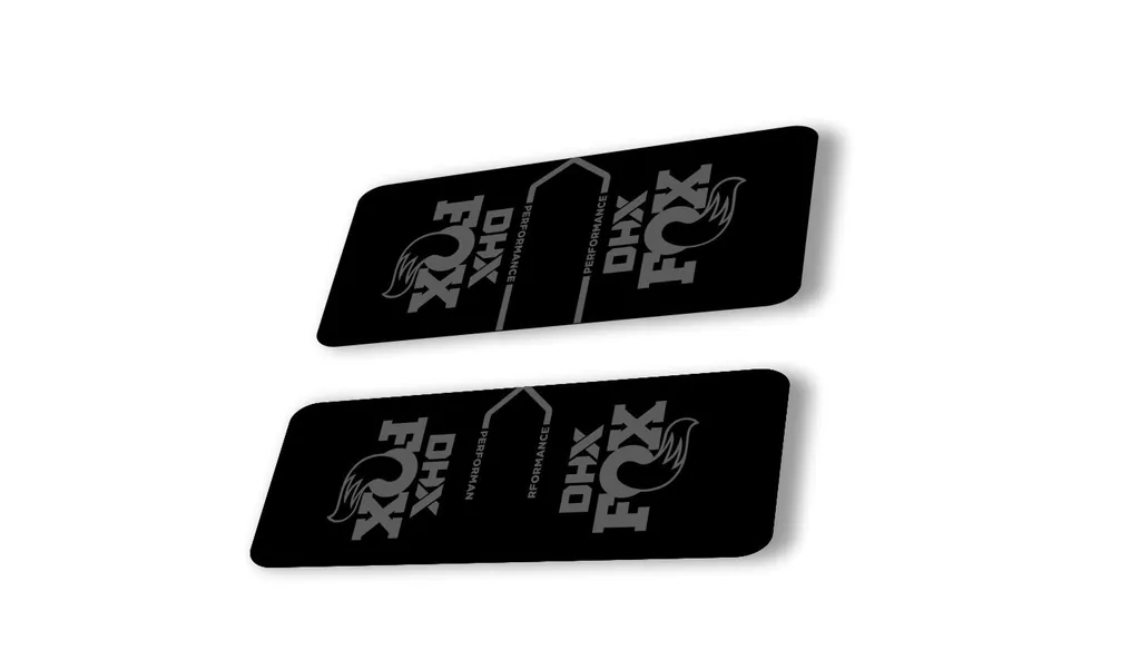 FOX DHX 2022 Performance Rear Shock Suspension Sticker Decal Adhesive Gray