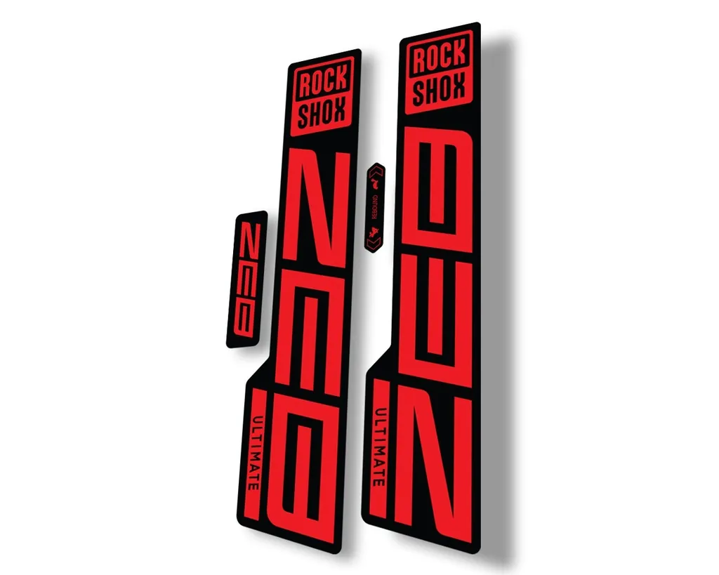 Rock Shox ZEB 2021 ULTIMATE Mountain Bike Cycling Decal Sticker Adhesive Red