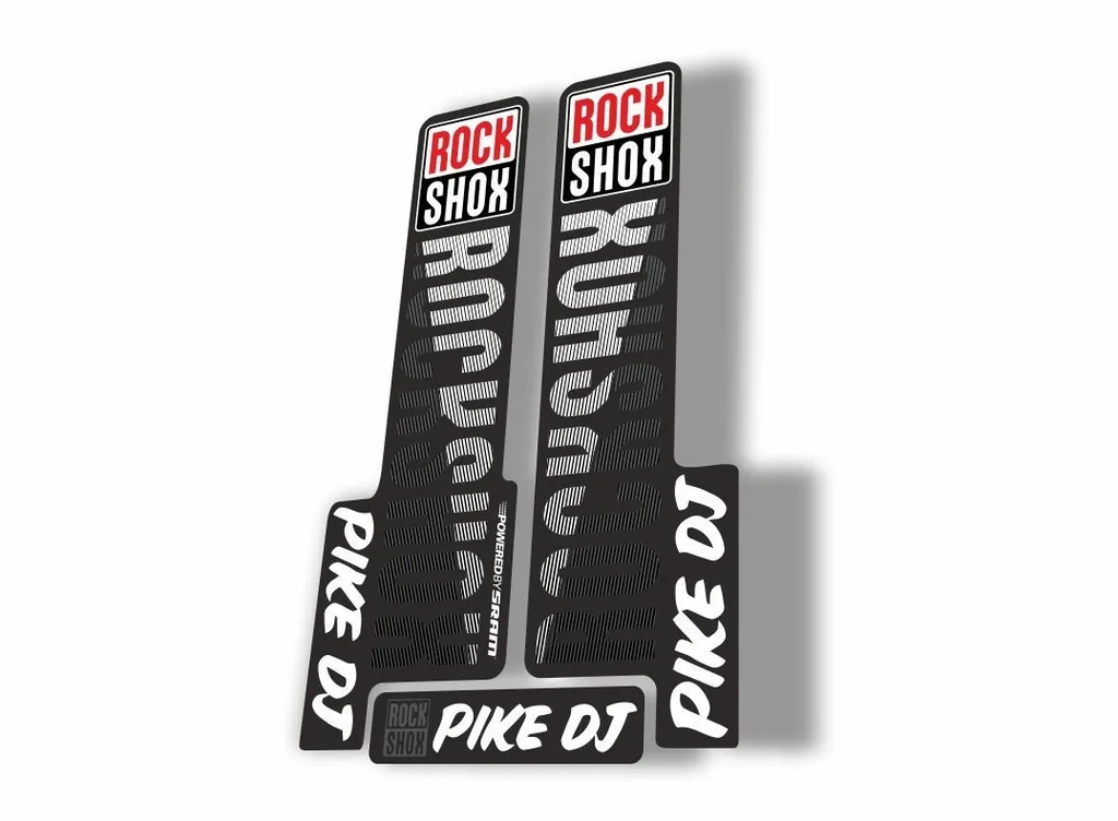 Rock Shox PIKE DJ 2018 Fork Decal Mountain Bike Cycling Sticker Adhesive Black