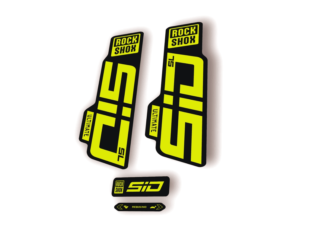 Rock Shox SID SL Ultimate 2024 Fork Decal MTB Cycling Sticker Kit Lİme Green
