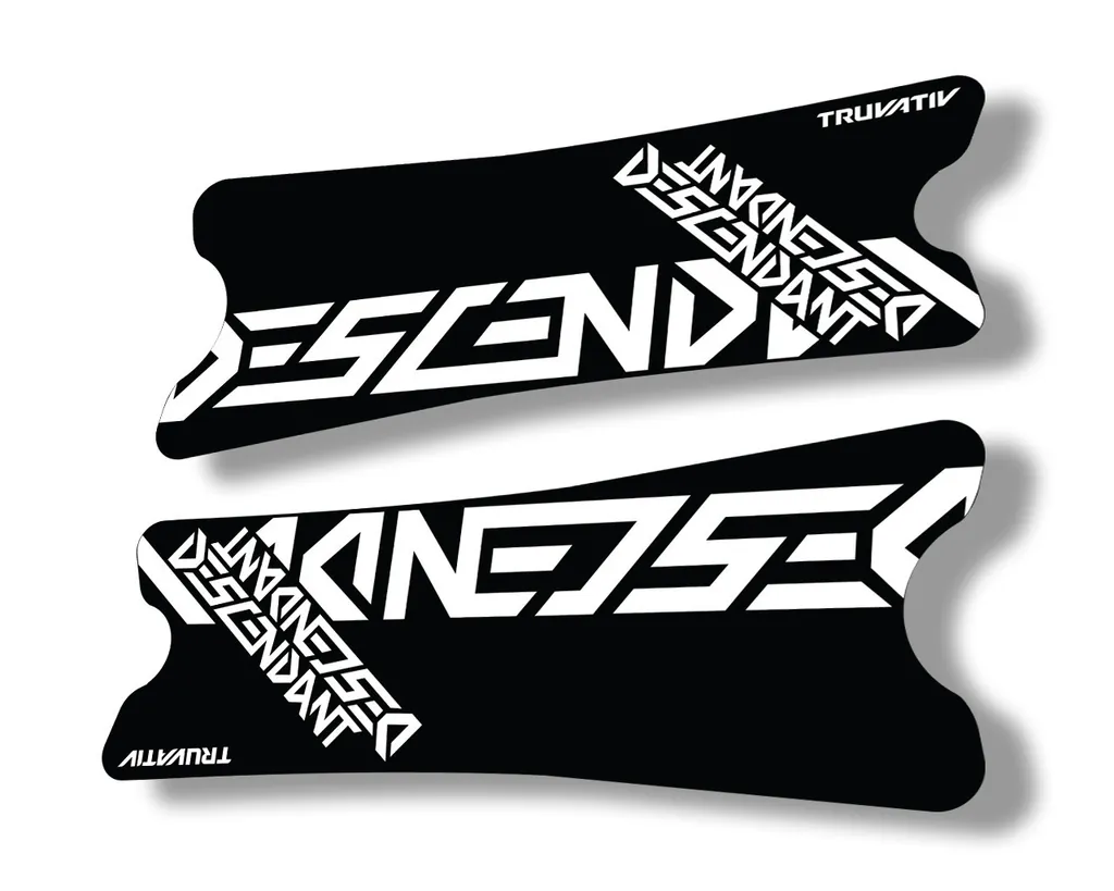 Truvativ 2018 Dexcendant Crank Set Stickers Decals MTB Bicycle 2Pcs White