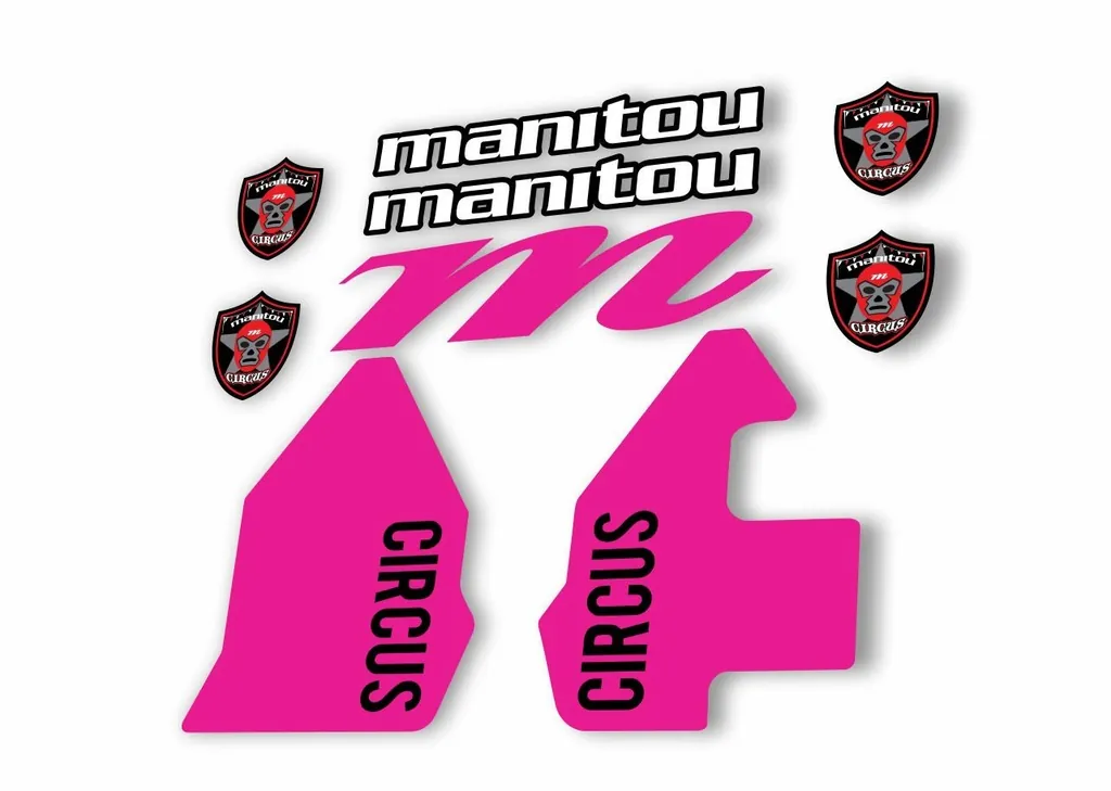 Manitou CIRCUS 2018 Fork Suspension Decal Kit Sticker Pink