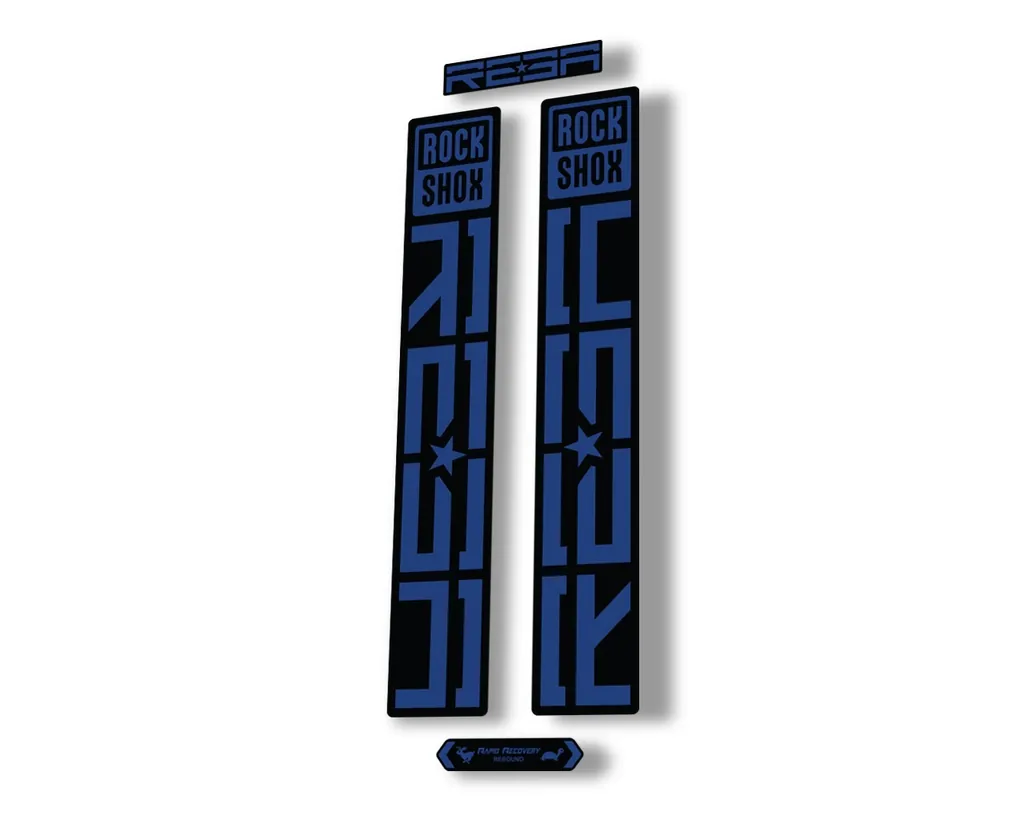 Rock Shox REBA 2021 Fork Decal Mountain Bike Sticker Adhesive Set Dark Blue