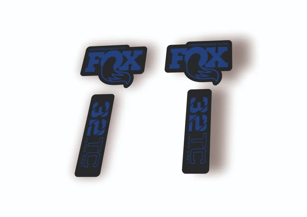 FOX 32 Taper Cast Elite 2024 Fork Suspension Factory Decal Sticker Dark Blue