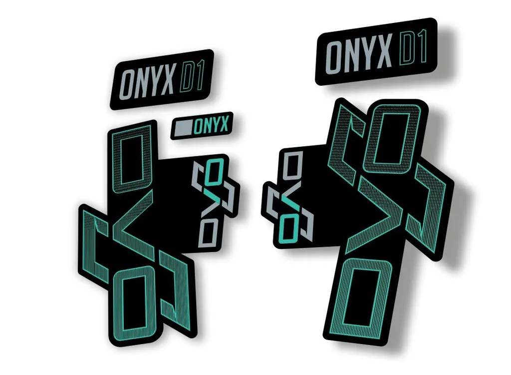 DVO Onyx D1 2022 Fork Suspension Sticker Factory Decal Adhesive Dolphin