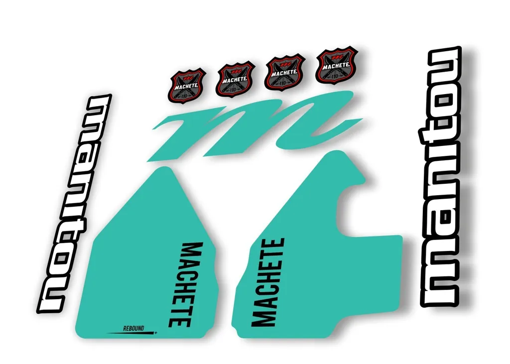Manitou Machhete 110 Comp 2020 Fork Suspension Decal Kit Sticker Set Dolphin