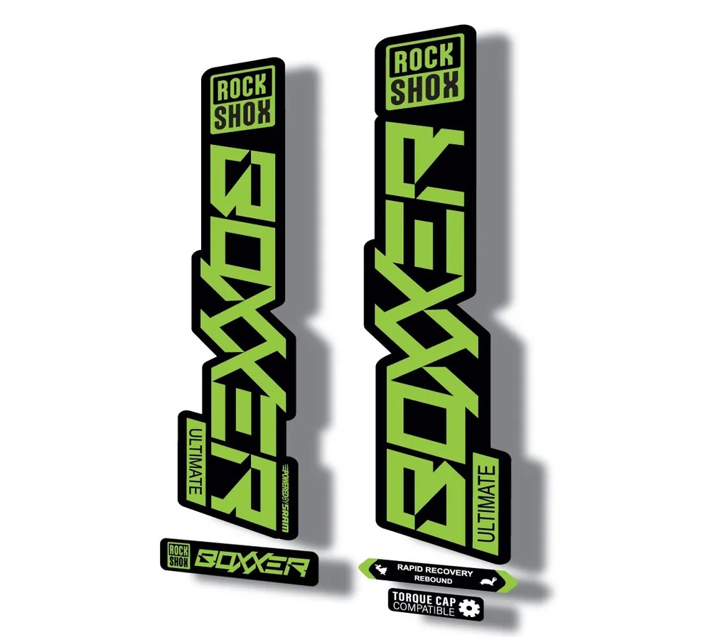 Rock Shox BOXXER 2020 ULTIMATE Mountain Bike Cycling Decal Adhesive Green