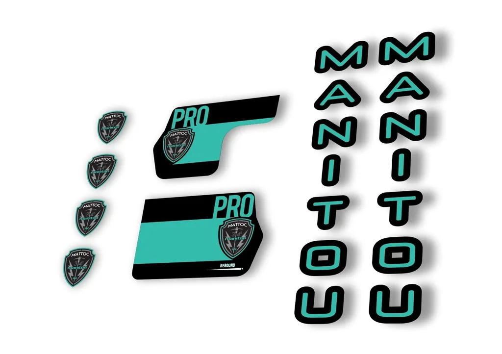 Manitou Mattoc Pro 2020 Fork Suspension Decal Kit Sticker Set Dolphin