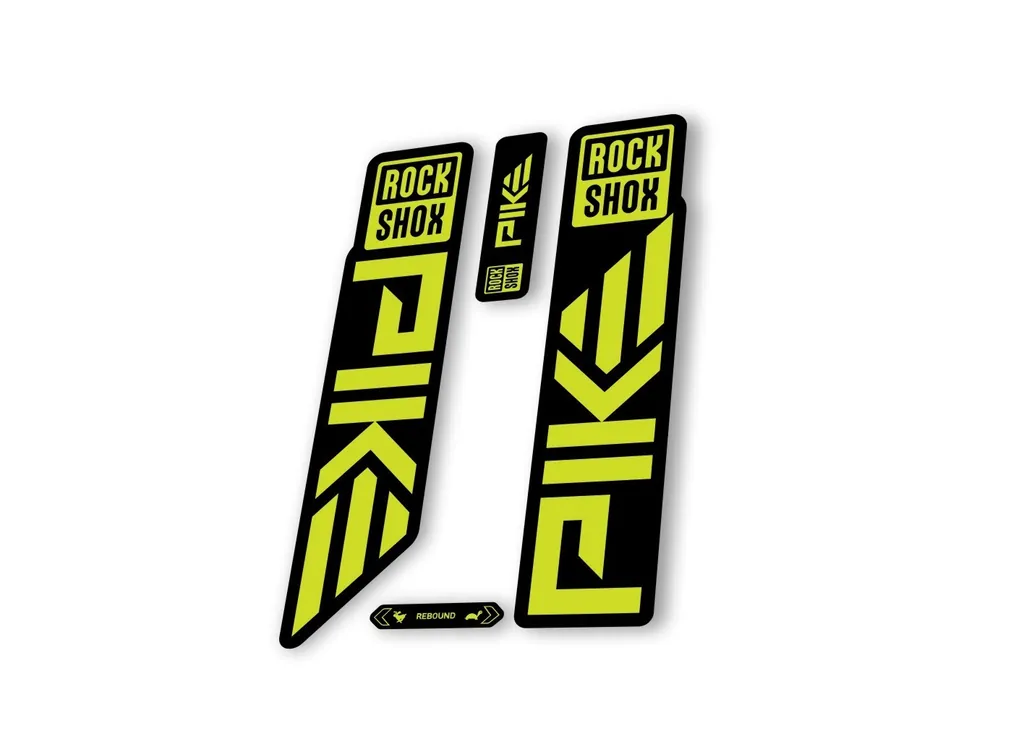 Rock Shox PIKE 2023 Mountain Bike Cycling Decal Sticker Adhesive Lime Green